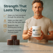 3-in-1 Wellness Gummies – Energy, Vitality & Focus Support
