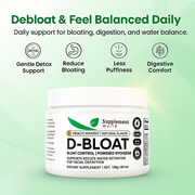 D-BLOAT – Daily Supplement for Bloating Relief & Water Retention Support – Peach Mango Flavor