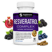 Resveratrol Complex 1800 mg – Trans-Resveratrol Antioxidant Supplement for Healthy Aging, Skin & Immune Support