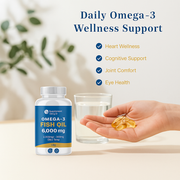 Omega 3 Fish Oil Softgels — High Potency EPA & DHA 2000mg | Brain, Joint & Circulatory Support