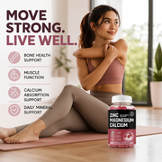 Zinc Magnesium Calcium Gummies with Vitamin D3 – Bone & Muscle Support