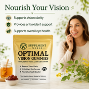 Optimal Vision Gummies – Eye Health Supplement with Lutein & Zeaxanthin for Vision Support