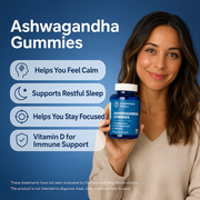 Ashwagandha Gummies with KSM-66 & Vitamin D – Calm, Stress Balance, Sleep & Focus Support