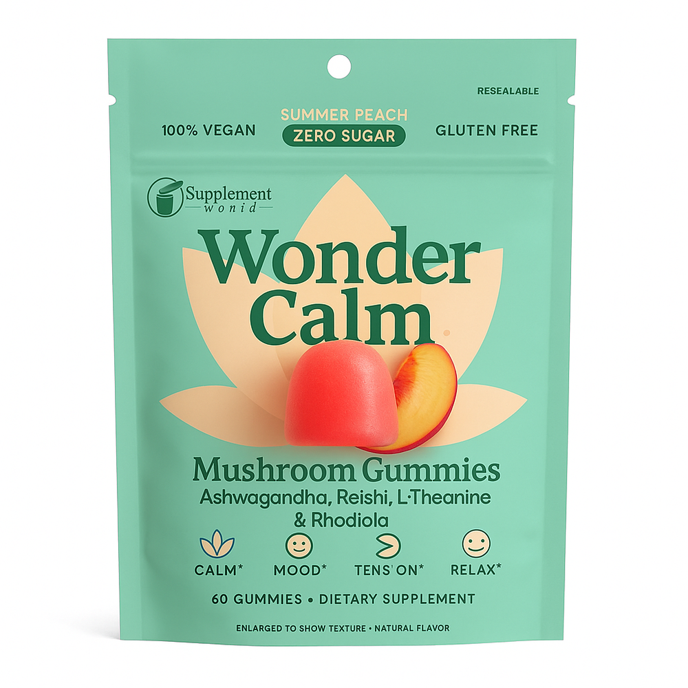 Wonder Calm Mushroom Gummies – Stress, Mood & Focus Support