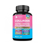 14-in-1 Multi-Type Collagen with Biotin, Keratin & Hyaluronic Acid - Hair, Skin & Nail Support