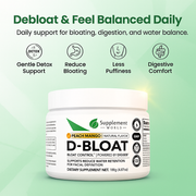 D-BLOAT – Daily Supplement for Bloating Relief & Water Retention Support – Peach Mango Flavor
