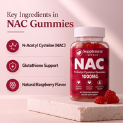 NAC Gummies 1000mg – N-Acetyl Cysteine for Glutathione, Antioxidant, Immune & Liver Support