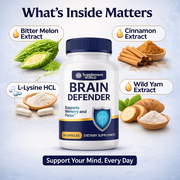 Brain Defender Supplement - Support for Focus, Mental Clarity & Daily Performance