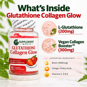 Glutathione Collagen Glow Gummies - Skin, Hair & Nail Support
