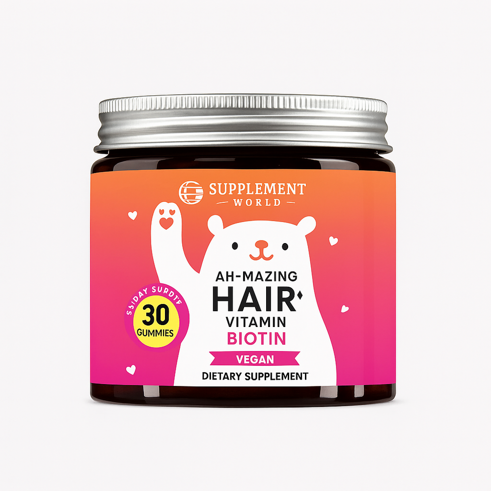 Ah-mazing Hair Biotin Gummies – 5000 mcg Biotin for Hair Growth, Skin & Nails Vitamins