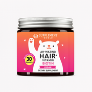 Ah-mazing Hair Biotin Gummies – 5000 mcg Biotin for Hair Growth, Skin & Nails Vitamins