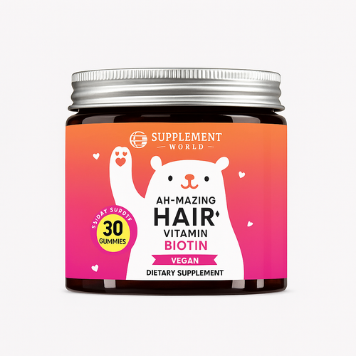 Ah-mazing Hair Biotin Gummies – 5000 mcg Biotin for Hair Growth, Skin & Nails Vitamins