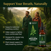 Mullein Liquid Drops with Chlorophyll – Support Clear Breathing, Lung Health & Respiratory Wellness