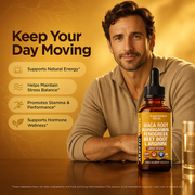 Organic Maca Root Liquid Drops with Ashwagandha & Beet Root – Energy & Stamina Support