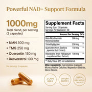 NMN NAD+ Support – 4-in-1 NAD Booster Supplement for Cellular Energy & Cognitive Support